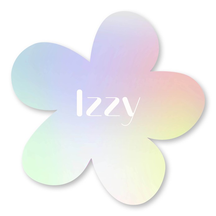 Geboortekaartje bijzondere vorm bloemvorm Izzy