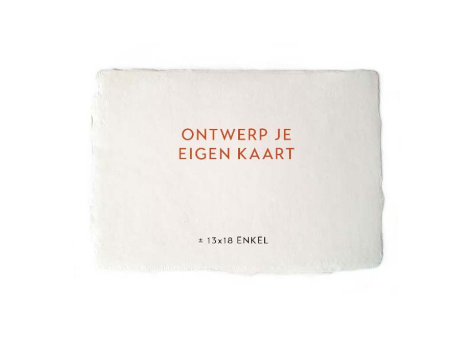 Maak je eigen ontwerp op handgeschept papier - ±18x13