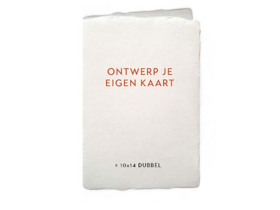 Maak je eigen ontwerp | 10x14 staand dubbel
