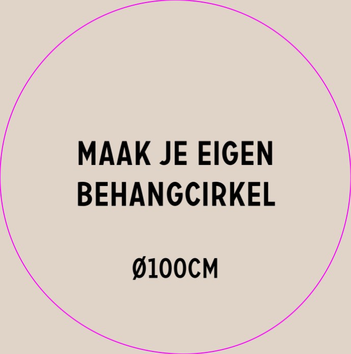 Behangcirkel ø100cm