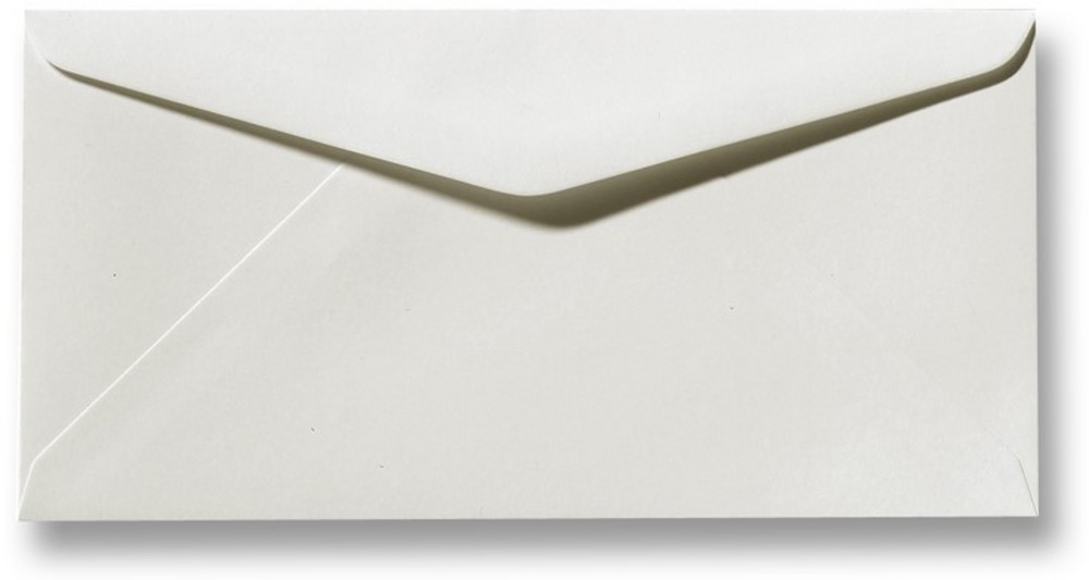 Envelop gebroken wit langwerpig 11x22 cm