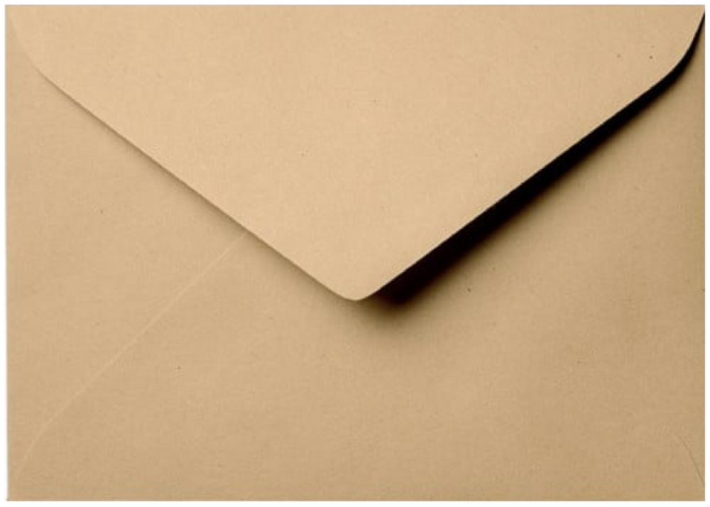 Envelop kraft 15,6x22 cm