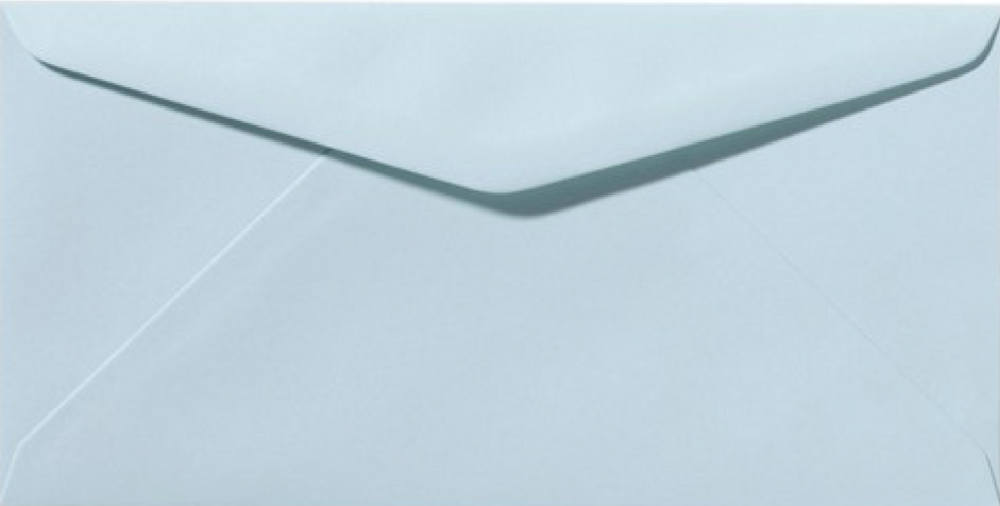 Envelop zachtblauw 11x22 cm