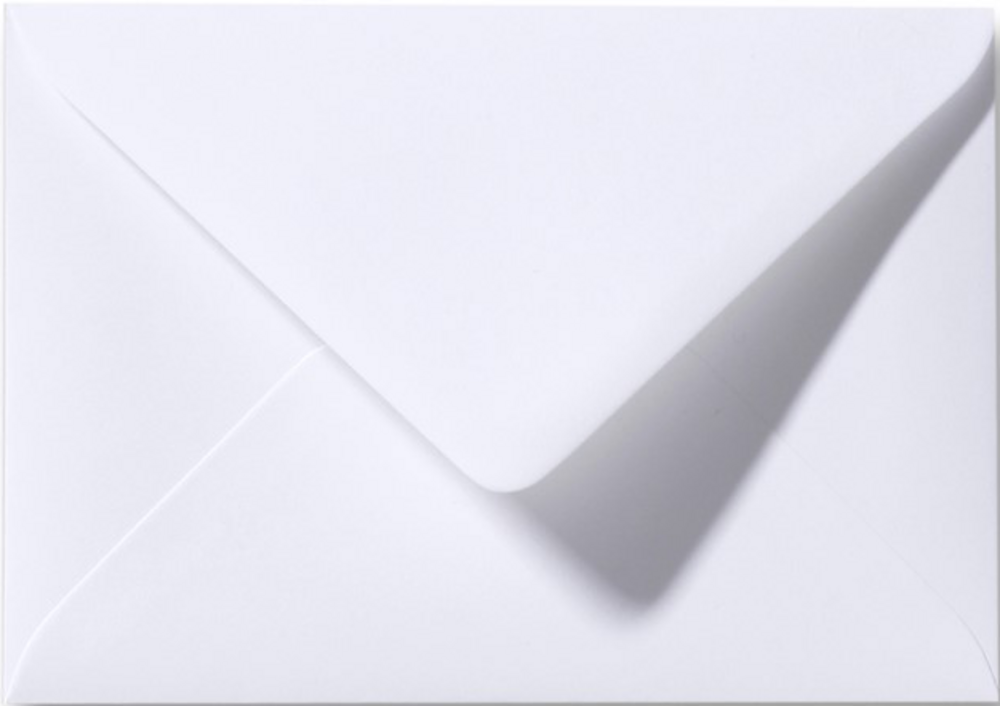 Envelop wit 15,6x22 cm