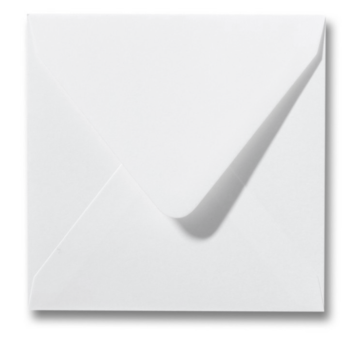 Gebroken wit 14x14 envelop