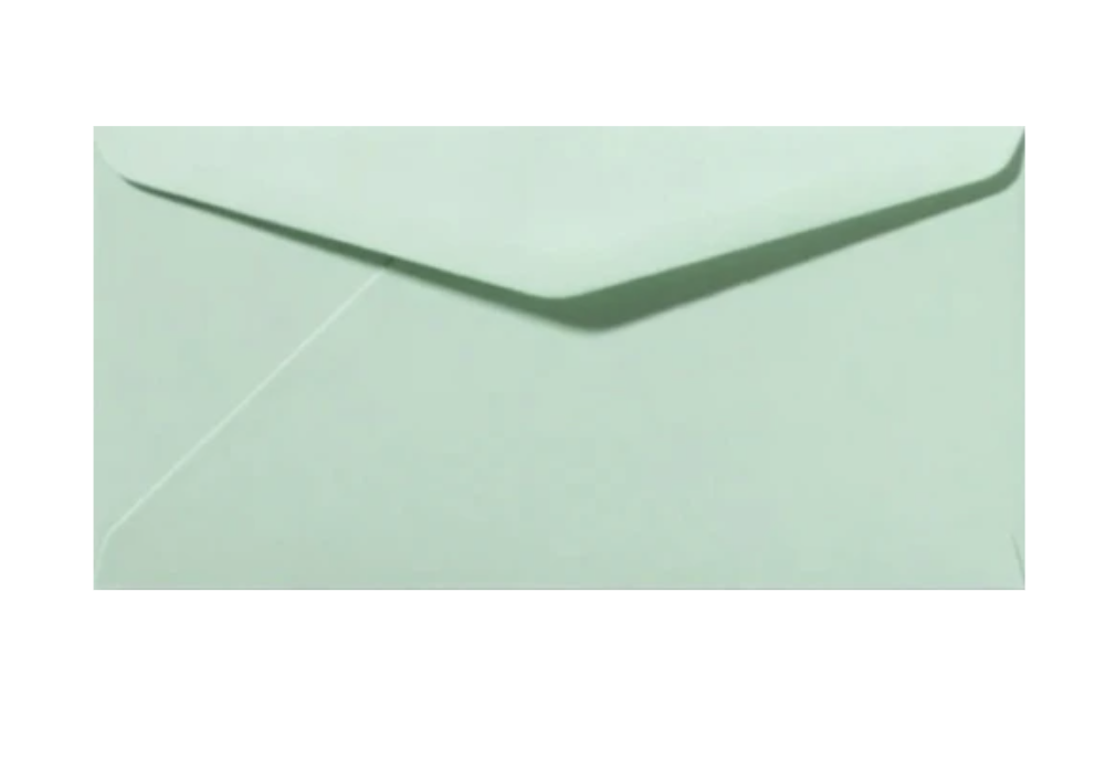 Envelop Lentegroen langwerpig 11x22 cm