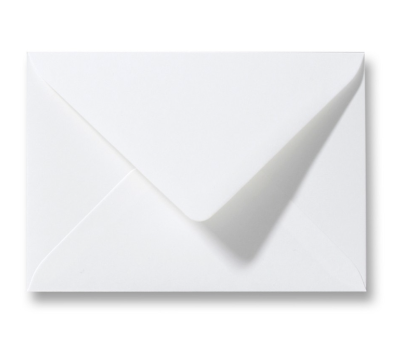 Envelop wit 11,4x16,2 cm