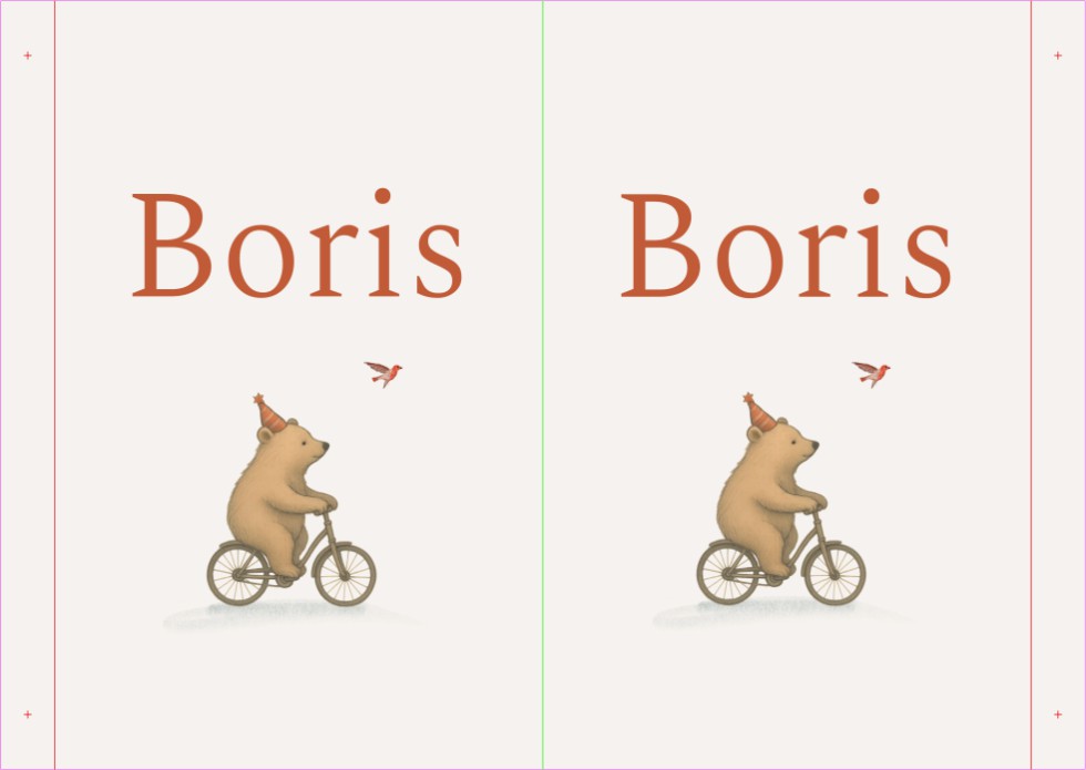 Geboortebord met beer op fiets