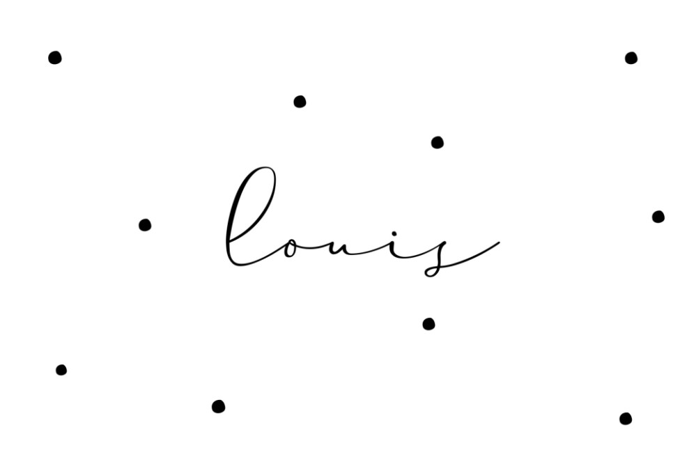 Geboortekaartje Louis