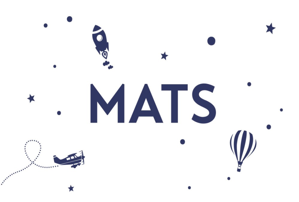 Geboortekaartje Mats met ruimtethema | Uniek en persoonlijk