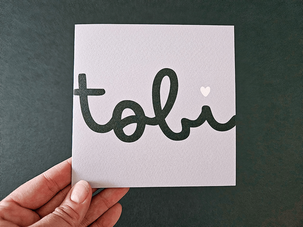 Geboortekaartje jongen stoer kleurrijk Tobi