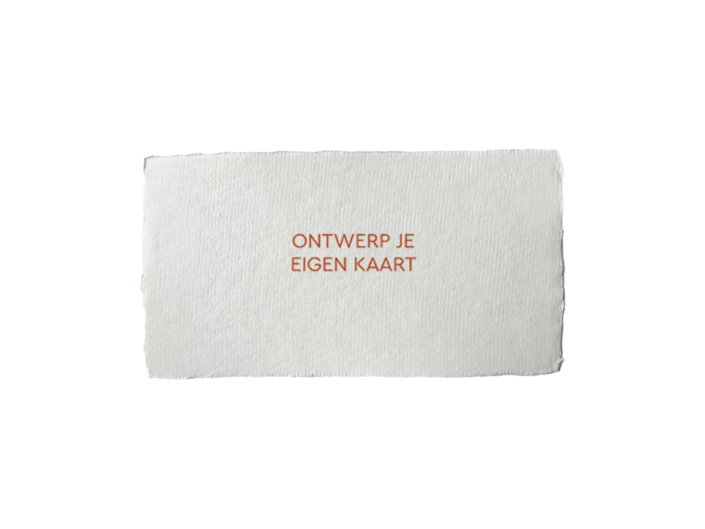 Maak je eigen ontwerp op handgeschept papier - 21x10 liggend