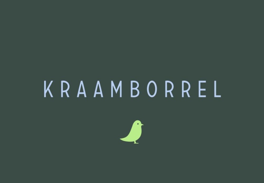 Kraamkaartje kraamborrel stoer met vogeltje