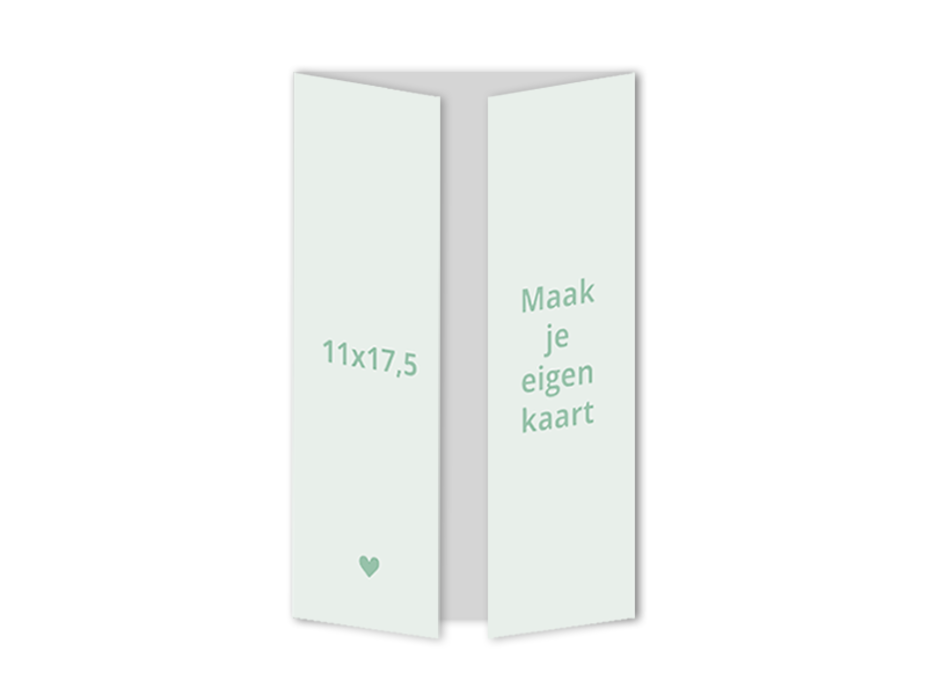 Kaartje zelf maken theater 11x17,5