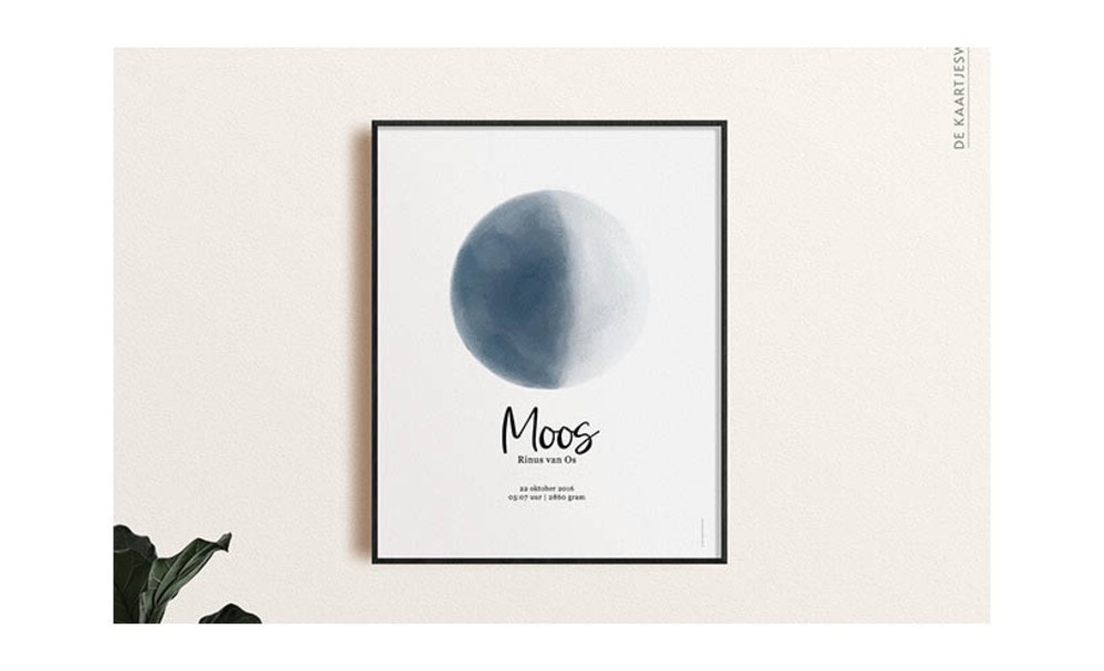 Maanposter Moos 21x30