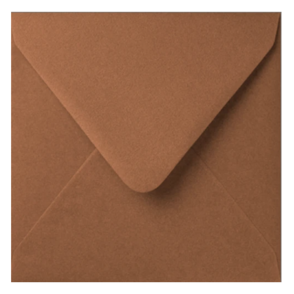 Envelop Metallic Brons 14x14 cm
