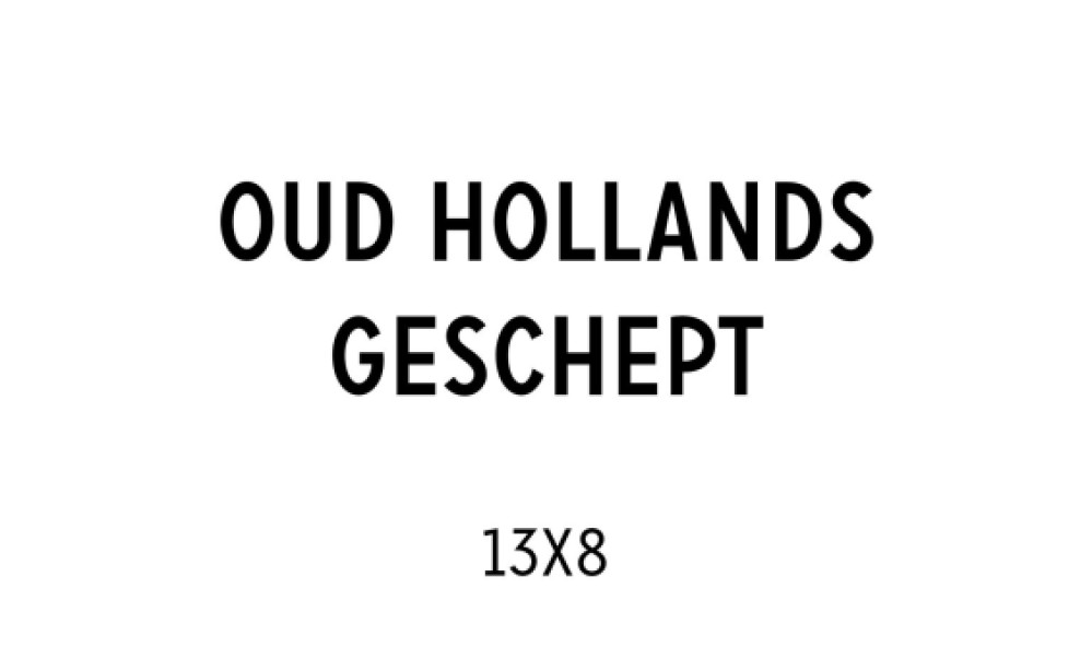Oud Hollands | 13x8 dubbel bovenvouw liggend
