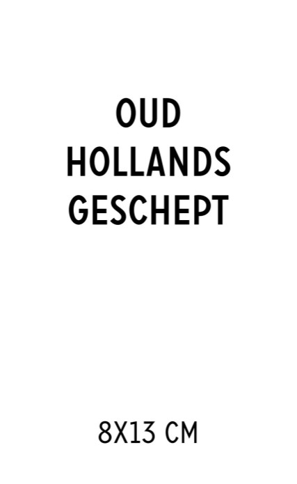 Oud Hollands 8x13 | Enkele kaart