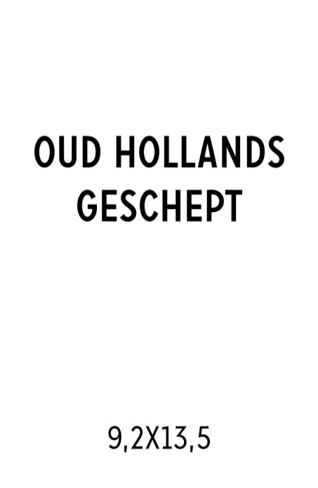 Ontwerp zelf op Oud Hollands papier 9,2x13,5 cm Dubbele kaart