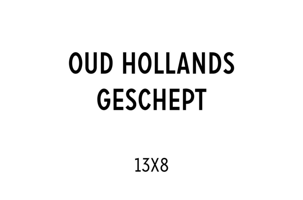 Ontwerp zelf jouw kaart op Oud Hollands 13x8 cm, dubbele kaart