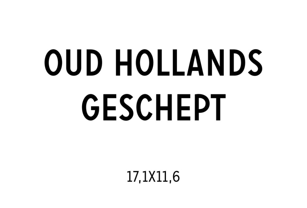 Oud Hollands 17,1x11,6 Enkele kaart