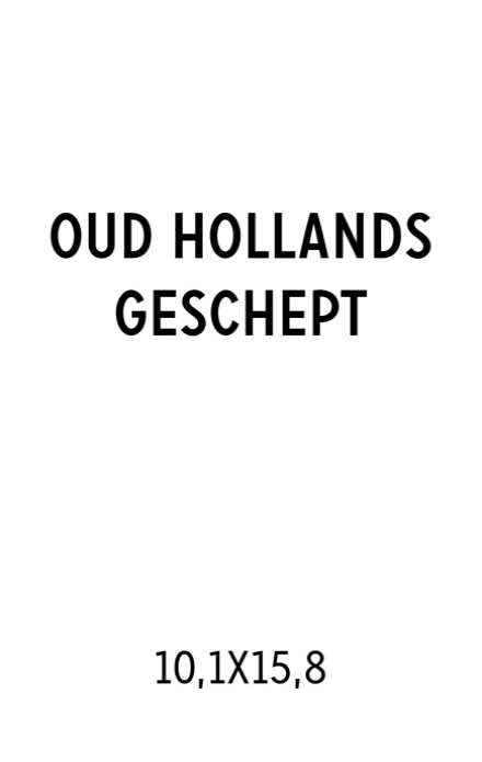 Oud Hollands 10,1x15,8 Enkele kaart