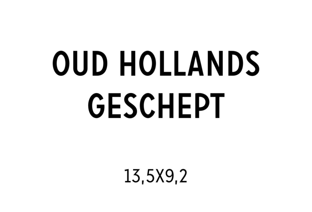 Oud Hollands 13,5x9,2 Enkele kaart