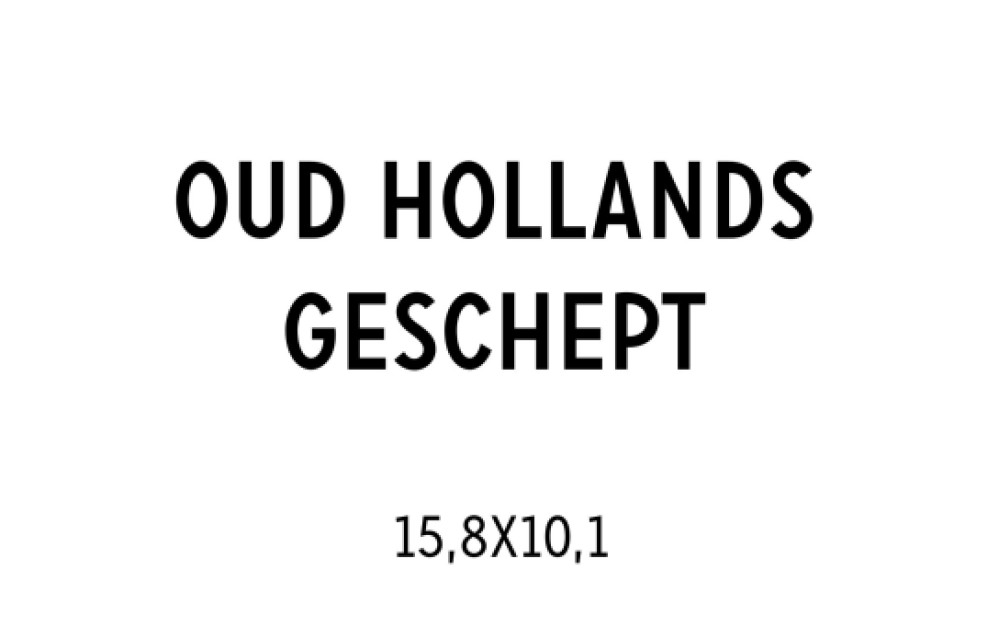 Oud Hollands | 15,8x10,1 dubbel bovenvouw liggend