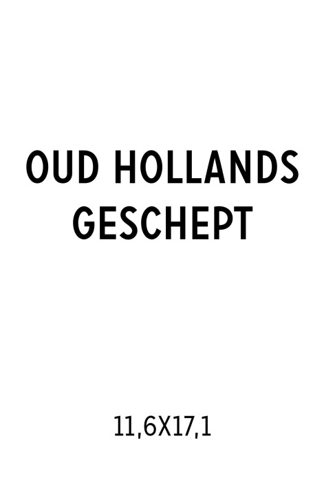 Oud Hollands geschept papier | 11,6x17,1 gevouwen