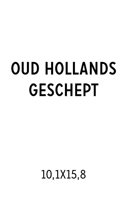 Oud Hollands geschept papier | 10,1x15,8 gevouwen