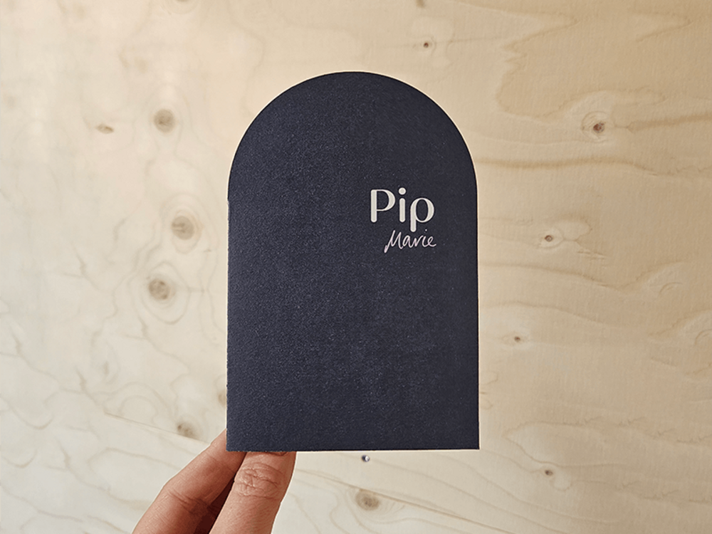 Geboortekaartje met boogvorm Pip