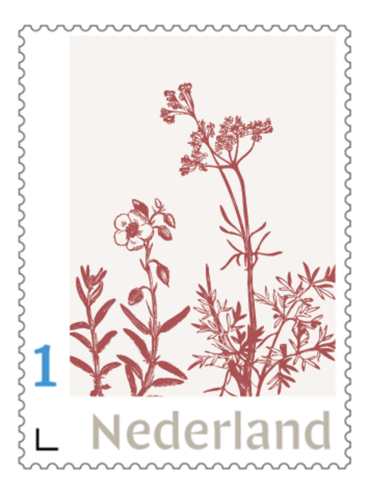 Postzegel bestand takje